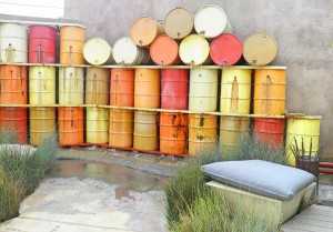 These colorful wine barrels provided such a beautiful backdrop to "The Lab."