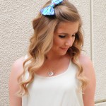 Loose, long waves and a cute bow!