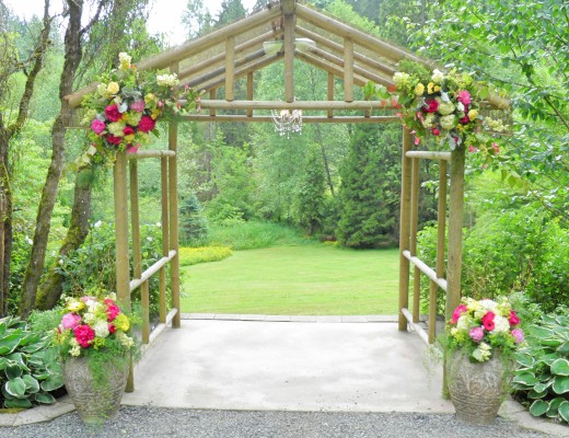 This is where the bride and groom will stand during the ceremony. It overlooks a huge grass field. Just stunning!