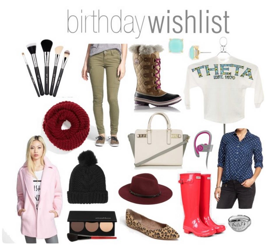 birthday wishlist